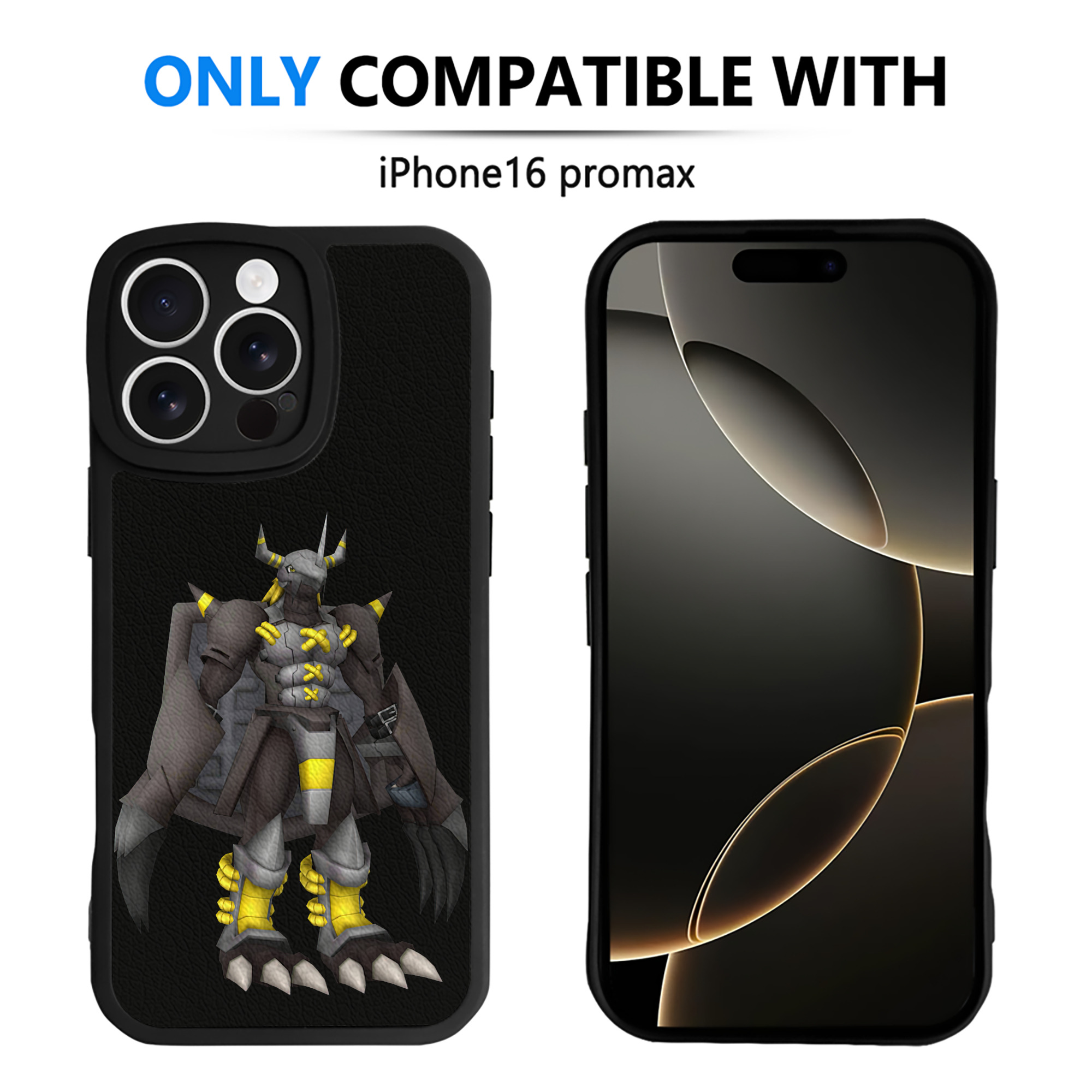（画像用） Digimon デジタルモンスター/デジモン 【iPhone 16シリーズ対応】シリコンスマホケース（レザー調） 材質：シリコン